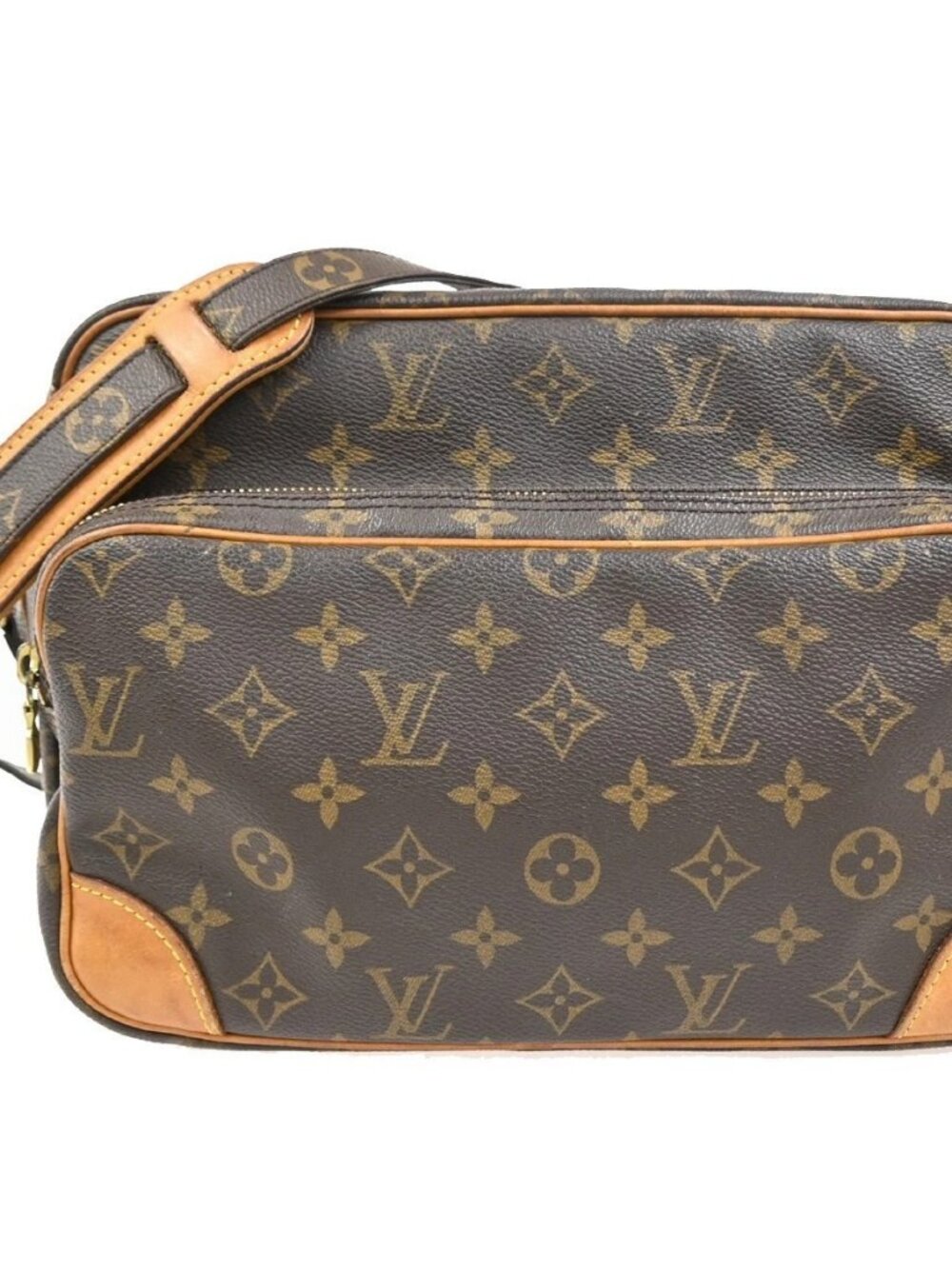 LOUIS VUITTON Nile Crossbody Shoulder Bag Monogram Leather Brown M45244 73TA643